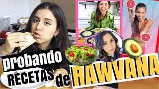 UN DÍA ENTERO COMIENDO SÓLO RECETAS DE RAWVANA!