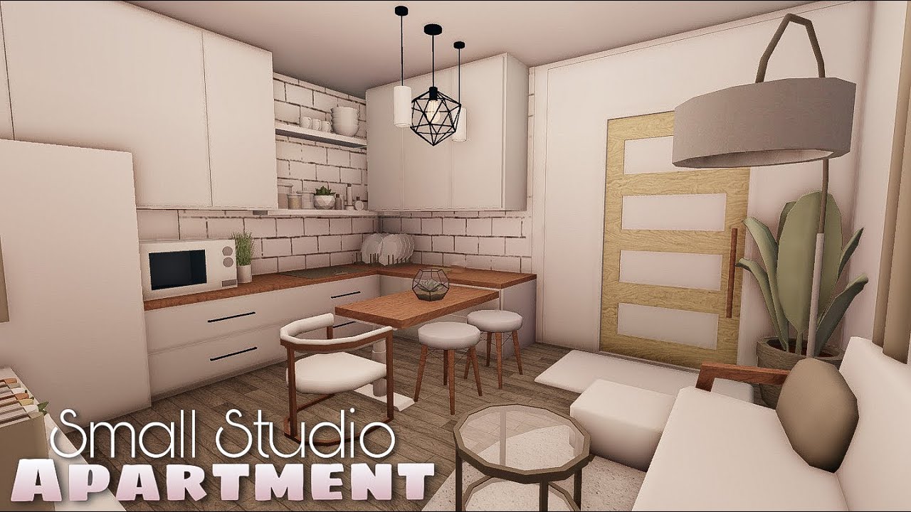 ROBLOX BLOXBURG: Small Studio Apartment | Speedbuild + Tour ♡ - YouTube