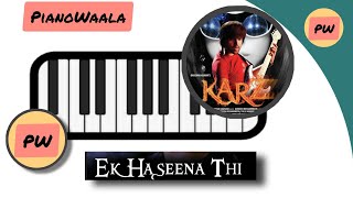 Karz Movie Theme song | एक हसीना थी | Himesh reshammiya  #shorts #pianotutorial