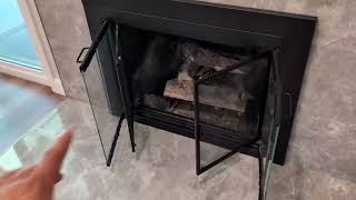 Pleasant Hearth Clairmont Fireplace Glass Door Review