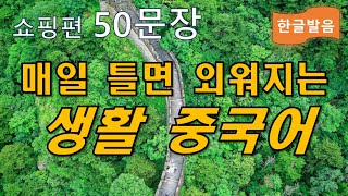 매일 틀으면 외워지는 생활 중국어 쇼핑편 50문장