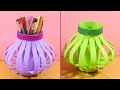 How to Make Pen Holder from Paper | DIY Easy Pen Holder - Paper Craft Idea