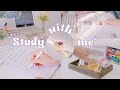 study with me with piano music | Pomodoro (25 min study x 5 min rest)