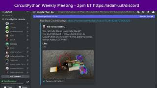 CircuitPython Weekly Meeting for May 16, 2022 @circuitpython #circuitpython #adafruit