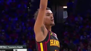 Trae Young HEAVES A DEEP THREE and Doc Rivers is Shocked | 2021 NBA Playoffs