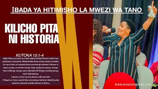 #Mungu_kwanza : IBADA YA HITIMISHO LA MWEZI MEI { KILICHO BAKI NI HISTORIA } KUTOKA 15:1-4