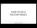 HOOBS® 4 - Troubleshooting - How To Do A Factory Reset