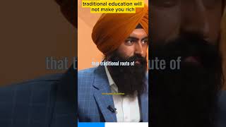 Mastering traditional education will not make you rich #shorts #YouTubeshorts #traditional