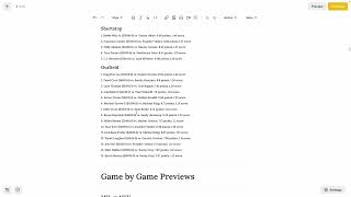 Slate Preview & Daily Matchups Cheat Sheet Tutorial