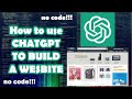 How to build a SIMPLE Website using CHATGPT