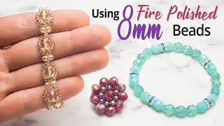 Using 8mm Beads to design gorgeous beaded jewellery - Easy Beading Tutorial