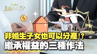 【好房網TV】《買房賣房真相大追擊》非婚生子女也可以分產！？繼承權益的三種作法｜楊欽亮、廖志航主持