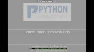 Perfect Python Homework Help