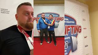 LUPAS IONUT-interviu-medaliat cu bronz la Campionatul European de Powerlifting Seniori,echipat 2022.