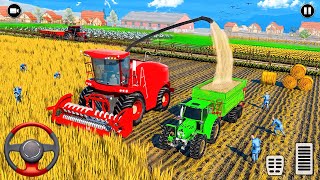 Village Farm Tractor Driving Simulator 3D - Wheat Harvester Games - Android Gameplay