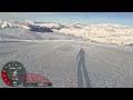 4k skiing les2alpes new jandri 3s express to the glacier down to signal france gopro hero13