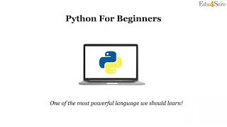 Python For Beginners | Edu4Sure
