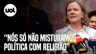 Gleisi diz que mantém críticas após Edir Macedo pregar perdão a Lula: 'O que eu disse está dito'