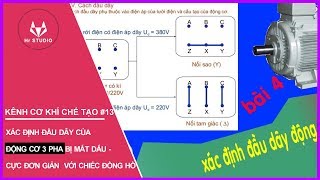 Xác định các đầu dây của động cơ 3 pha bị mất dấu - 6 sợi