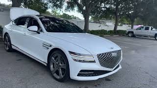 2021 Genesis G80 3.5T AWD Sedan White 3.5l Turbo