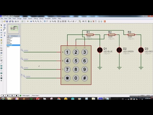 How To Simulate 3x4 Keypad With Arduino In Proteus