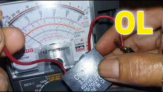 How Test AC  capacitor in  analog multimeter.Tagalog