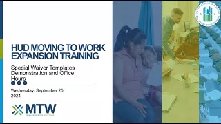 All MTW Cohort Office Hours Series: Special Waiver Templates Demonstration