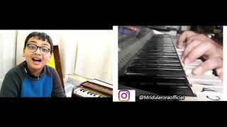 Viral Little Boy singing Khariyat pucho - chota Arijit | Live keyboard cover | Mridul Arora