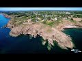 presqu île de rhuys le grand mont et le pen castel air drone vision