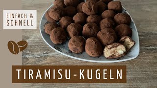 No bake Tiramisu-Kugeln aus nur vier Zutaten/Tiramisu topları/Tiramisu balls/Tiramisu Pralinen