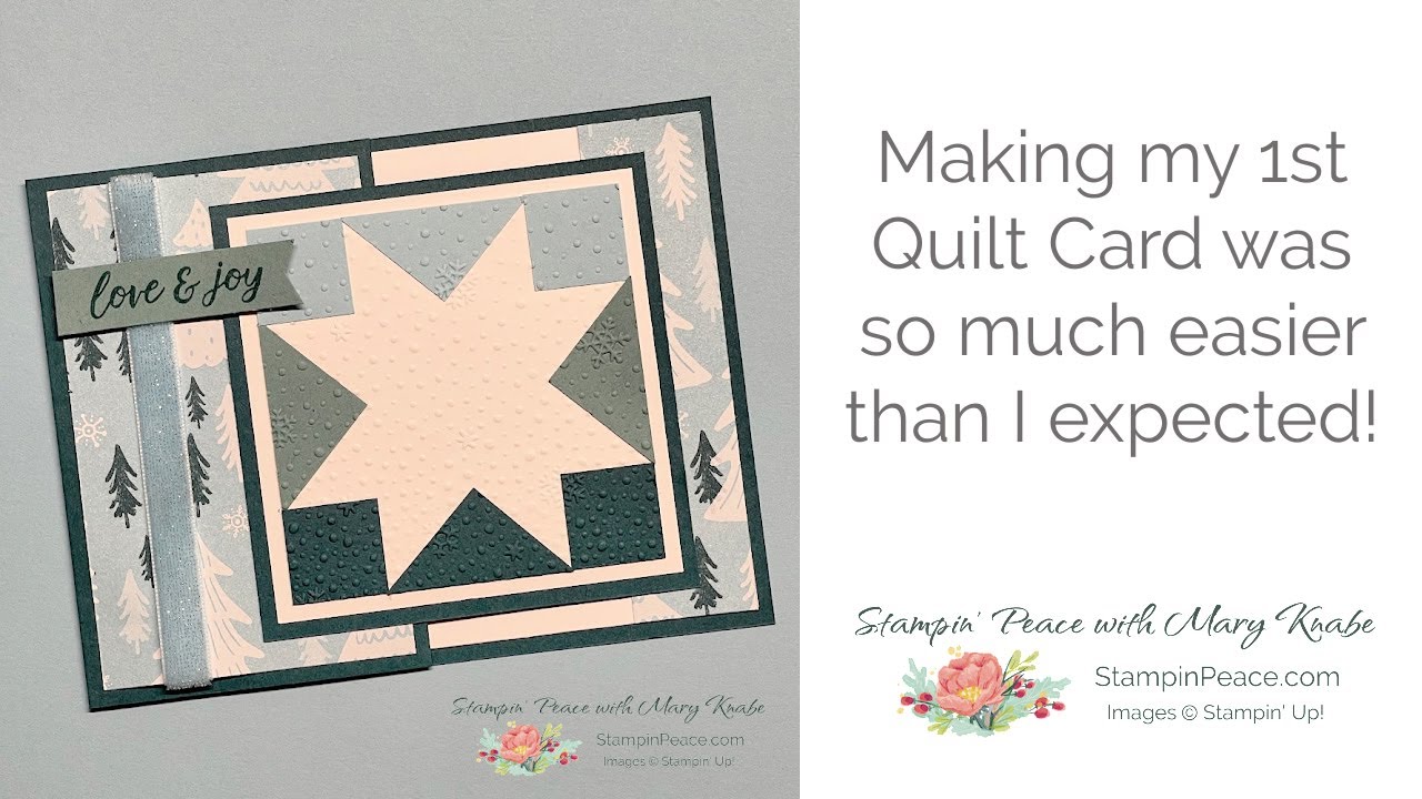 My First Quilt Card Youtube