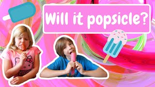 WILL IT POPSICLE? FOOD CHALLENGE Kids edition | Inspired by Good Mythical Morning