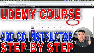✅ How To Add Co Instructor To Udemy Course🔴
