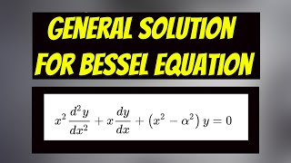 Solving the Bessel Equation (for general order of nu) using the Frobenius Method
