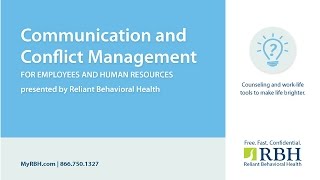 Communication and Conflict Management for Employees and HR