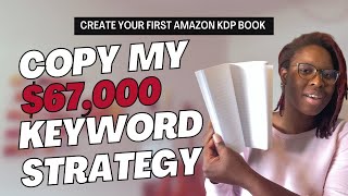 Sell Books on Amazon! KDP Keyword Research for Beginners