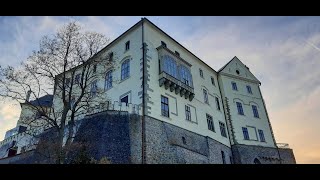 Orlík chateau  \u0026 Žďákovský Bridge - Vltava river#castle #panorama#AmazingCzechia #river#chateau