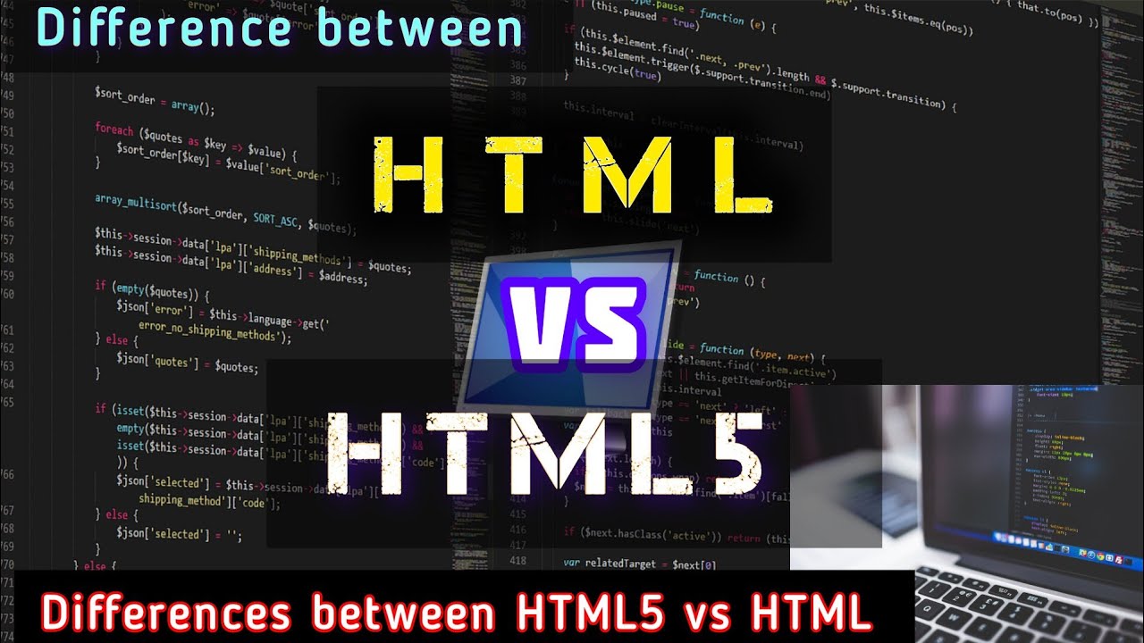 HTML VS HTML5 Difference Between HTML5 Vs HTML #computerscience - YouTube