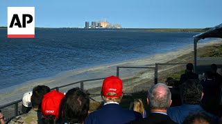 SpaceX launches Starship rocket as Trump and Elon Musk watch