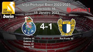 Porto x Famalicão 4-1 Relato Rádio Antena 1 | Liga Portugal Bwin 2022/2023 Jornada 16