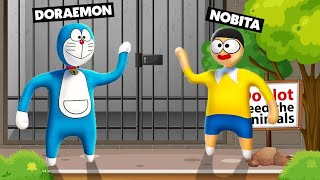 DORAEMON And NOBITA In Jungle In HFF !!