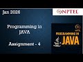 NPTEL Programming In Java Week 4 Programming Assignment 4 Answers Solution | 2026 Jan