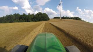 [GOPRO] - Moisson des blés 2017 - John Deere 7530 Premium - John Deere 9880i