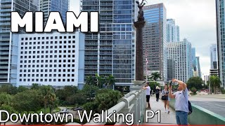 Walking in Miami Downtown , Florida, USA , Miami 4K | Miami Walking Tour | Travelusa78