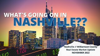 Nashville Tennessee | Williamson County, TN | The "REAL" Real Estate Market Update for NOVEMBER 2022