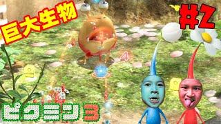 おーちゃんパニック！！巨大生物と突然の対決！？スイッチ☆ピクミン３デラックス＃２ himawari-CH