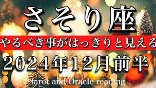 さそり座♏︎2024年12月前半　分かち合える🫶やるべき事がはっきりと見える🔥Scorpio tarot  reading