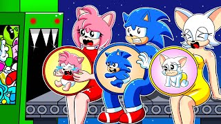 ¡¿Preparando Fábrica De Bebés Lindos Y Bebés Lindos - Animación de Sonic the Hedgehog 3