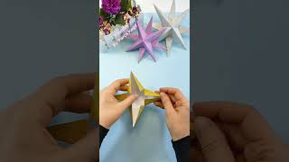 How to Make 3D Paper Star #shorts