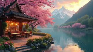 🌸 Lofi Spring Vibes by the lake 🌸 Cherry Blossom I Morning Spring Lofi To Make You Feel Fresh